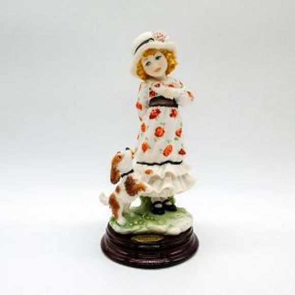 1997 Society Bonus Figurine IT'S MINE Giuseppe Armani 0136C Girl w Dog NIB